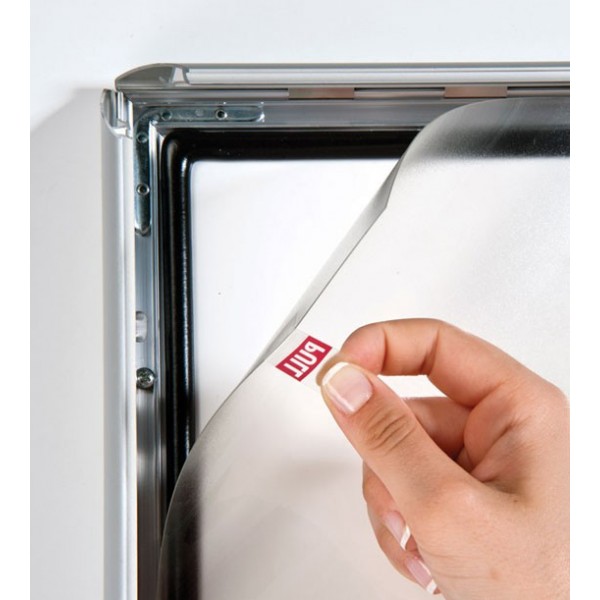Waterproof snap frame, posters protected by transparent plastic sheet
