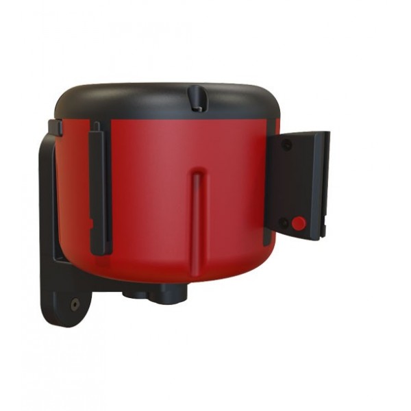 Enrouleur mural rouge avec sangle 7 ou 10m