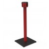 Poteau de guidage rouge, sangle 10m