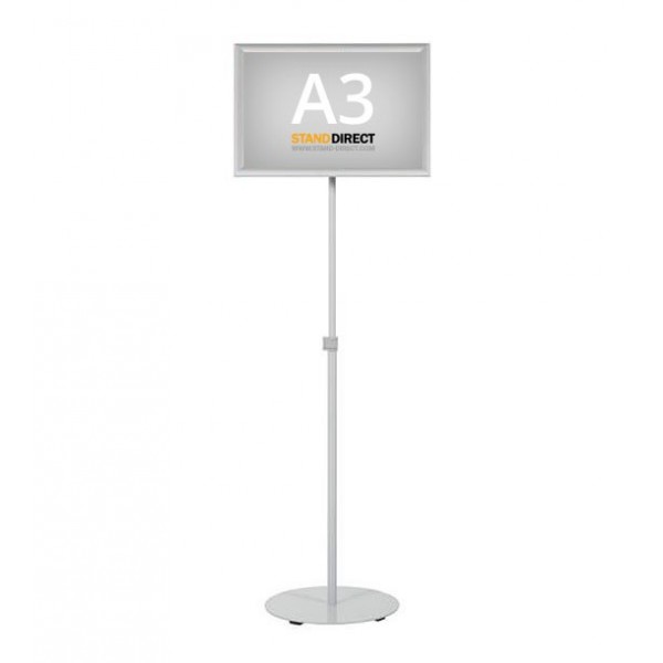 Porte-affiche télescopique économique A3 aluminium