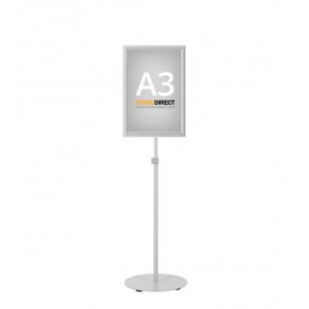 Porte-affiche télescopique économique A3 aluminium
