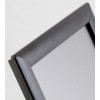 Rama zatrzaskowa OptiFrame czarna zaokrąglony kąt - zbliżenie profilu aluminium