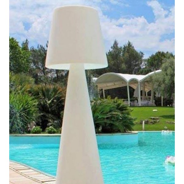 Grand luminaire sur pied (2m) - Pivot, idéal pour abords de piscine