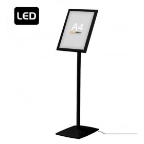 Lichtgevende menuhouder