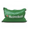 Custom green giant pouf printed Heineken logo and red star