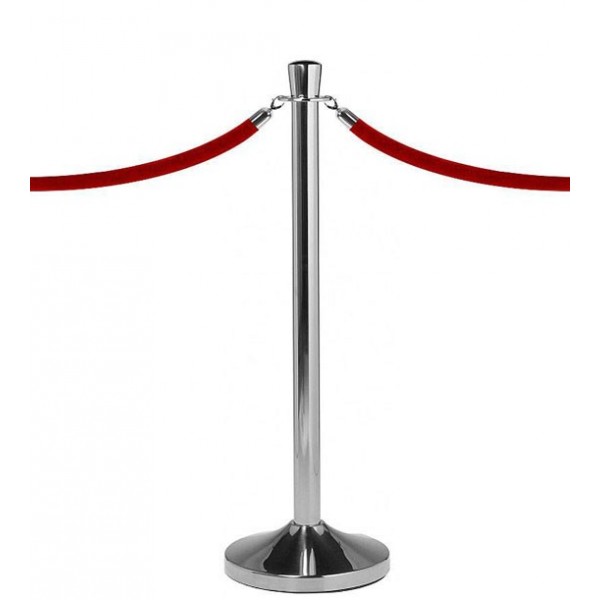 VIP retractable belt stanchion satin chrome