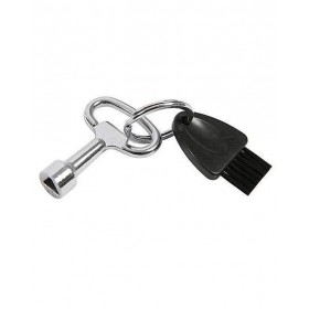Clé pour verrouillage du cendrier avec brosse de nettoyage