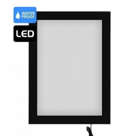 Vitrine LED impermeável com fechadura A0 A1 alumínio