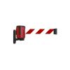 Wall-mounted retractable belt dispenser with 5m belt for outdoor use