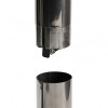 Un cylindre interne de récupération des cendres (sécurisé à clé) permet une nettoyage facile du cendrier.