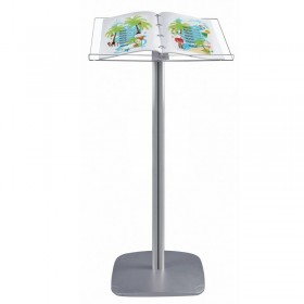 Dubbele A4 lessenaar met aluminium frame