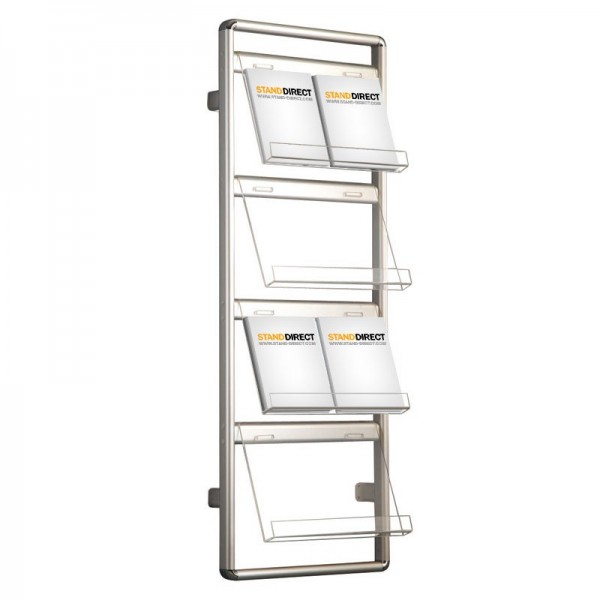Aluminium folderrek voor wandmontage Aluminium folderrek voor wandmontage