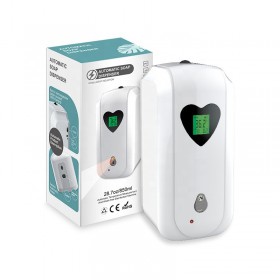 Distributeur de gel sans contact avec thermomètre infrarouge