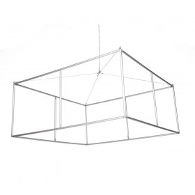 Structure aluminium du cube suspendu