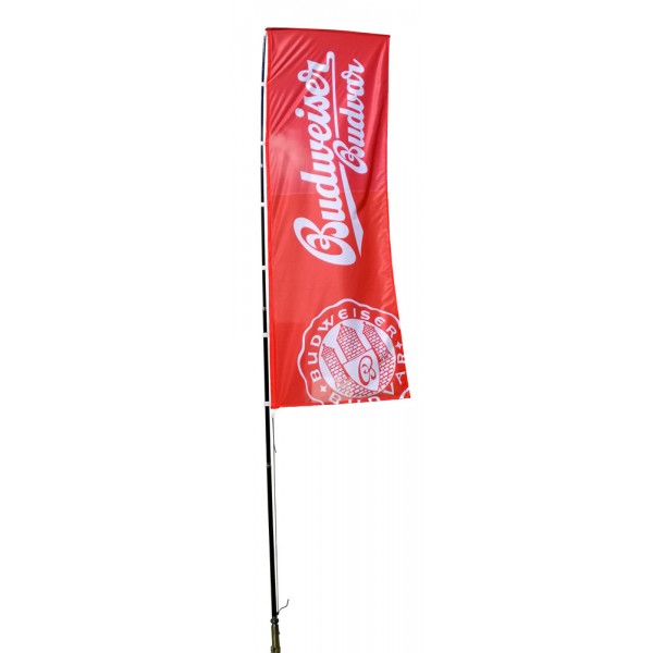 Riesiger rechteckiger Beachflag (3,5m - 4,5m - 5,5m)