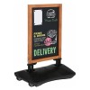 Stop-trottoir ardoise/bois