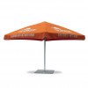 Reclame parasol in vierkante vorm