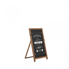 Caballete publicitario plegable de madera