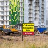 Cartello pubblicitario esterno per cantieri