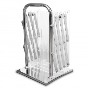 Opvouwbare folderhouder van plexiglas