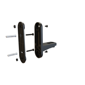 Supporto di fissaggio murale BeltBarrier, kit montaggio con viti e tasselli