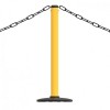 Yellow Plastic Chain Barrier Post for Parking