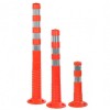 Orange reflective flexible bollard (45, 75 or 100cm)