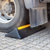Truck parking bumper 100 cm ground-mounted wheel and mudguard protection
