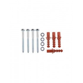 Lot de 4 vis et chevilles pour potelet délinéateur