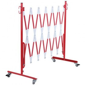 Absperrschranke ausziehbar (Rot/Weiß)