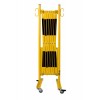 Barrière extensible sur roulettes (Jaune/Noir)