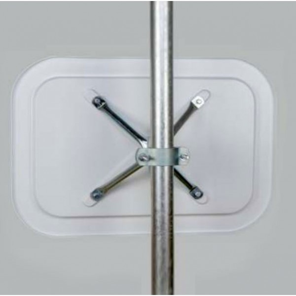 Traffic mirror 40x60cm polycarbonate mounting hardware