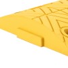 Rallentatore modulabile dettaglio sistema di incastro maschio giallo in primo piano