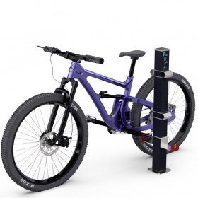 Fahrradständer aus Aluminium und Edelstahl
