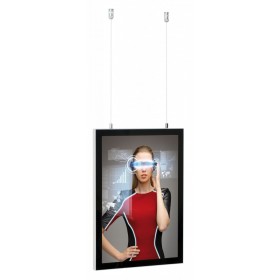 Cadre magnétique à suspendre (double face, orientation portrait)