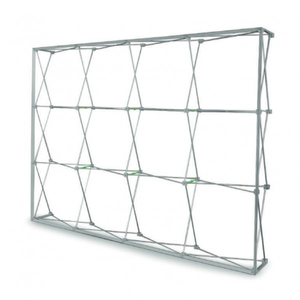 Aluminium structure for straight popup stand