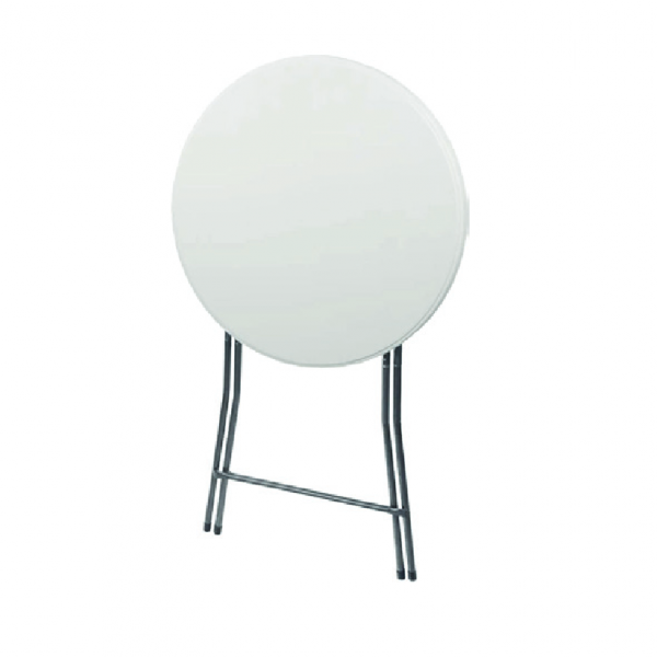 Table mange-debout pliée pour rangement