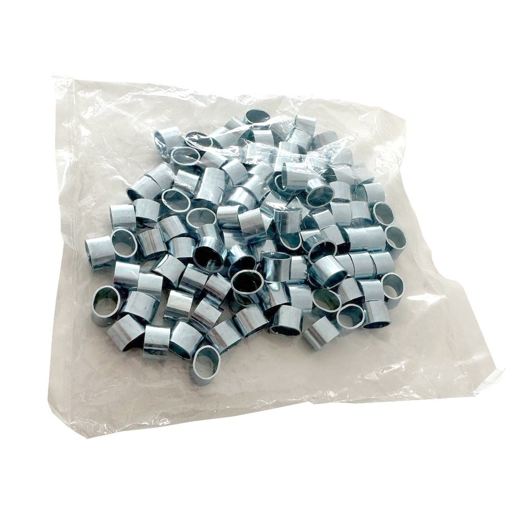 Saco de 100 anilhas para cordas elásticas 6mm