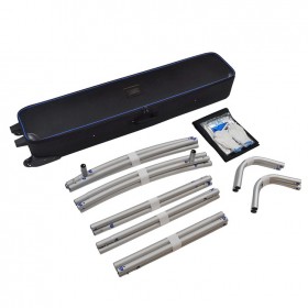 Aluminium gebogen wand en stretch textieldoek Aluminium gebogen wand en stretch textieldoek