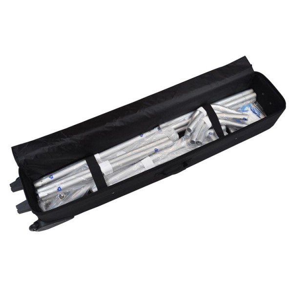 Gebogene Rückwand 3m/4m/5m/6m, Aluminium-Struktur zerlegt im Transportwagen