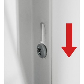 Prévu pour vis de diamètre 6mm Prévu pour vis de diamètre 6mm