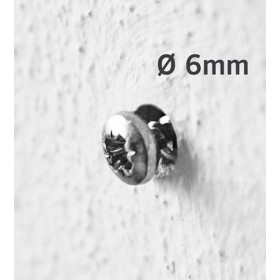 Prévu pour vis de diamètre 6mm Prévu pour vis de diamètre 6mm