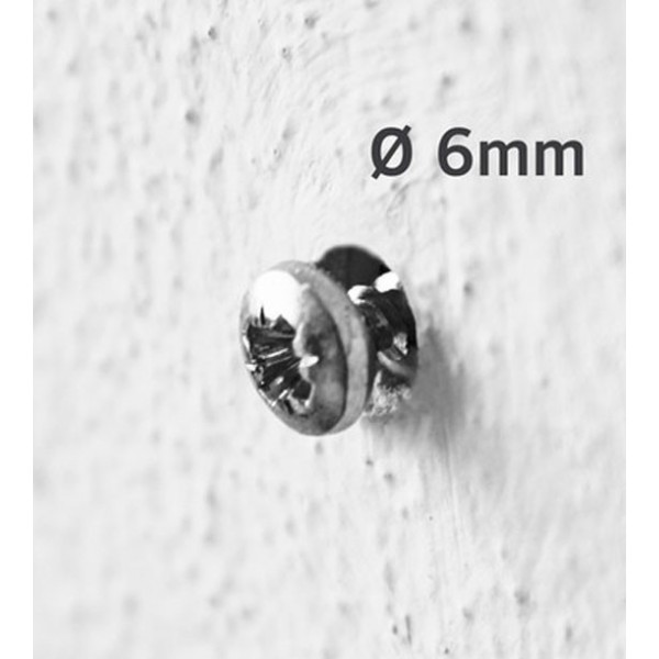 Prévu pour vis de diamètre 6mm