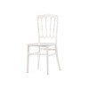 Black White Gold Polypropylene Stackable Chair