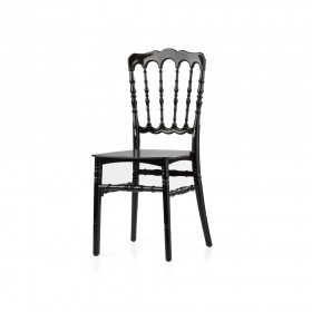 Sedia design tradizionale nera