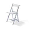 Chaise design traditionnel pliante blanche