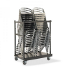 Universal stackable chair and stool storage trolley