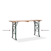 Extension kit fitted to wooden brewery table