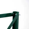 Fastening and top view of extension kit for wooden brewery tables