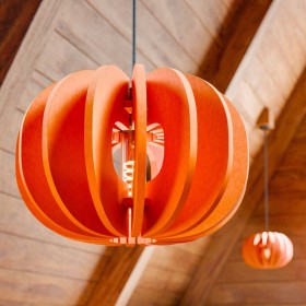 Lampe Curcubita orange vif